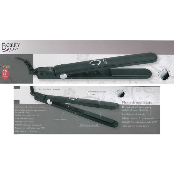 PLANCHA DE PELO JATA PLACA CERAMICA 28W