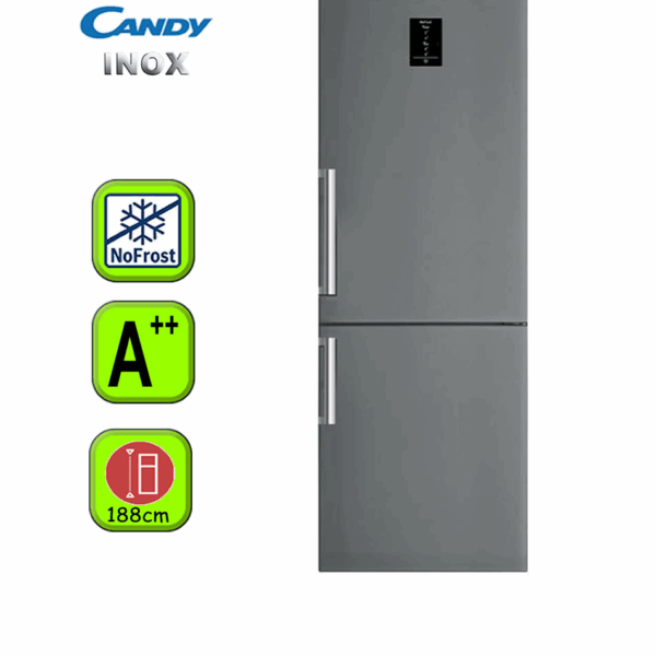 FRIGORIFICO CANDY 188X60 NF A++ INOX