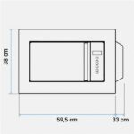 MICROONDAS ENCASTRE UNIVERSAL B 20L BLANCO - USM3103 - Imagen 4