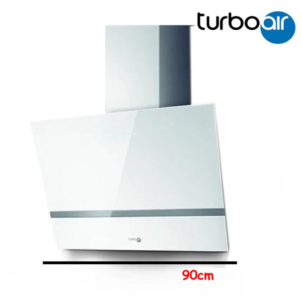 CAMPANA TURBOAIR 90CM CRISTAL BLANCO