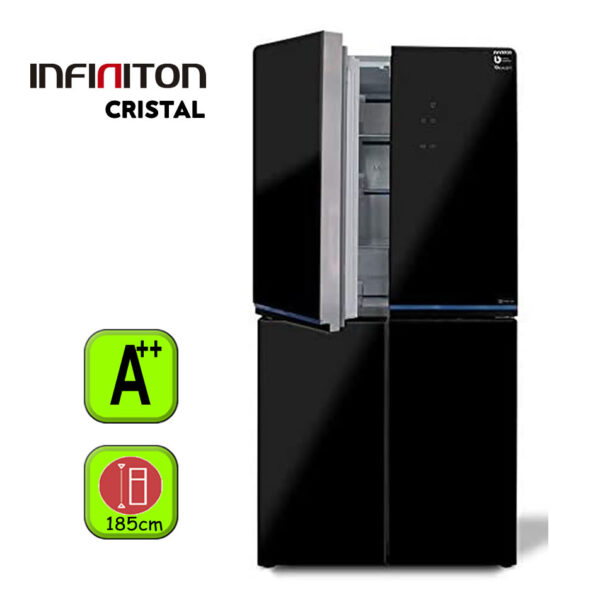 FRIGORIFICO INFINITON 4.P CRISTAL NEGRO