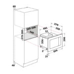 MICROONDAS ENCASTRE WHIRLPOOL 25L NEGRO - Imagen 2