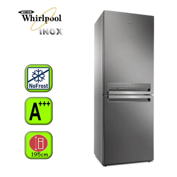 FRIGORIFICO COMBI WHIRLPOOL 195X70CM INOX