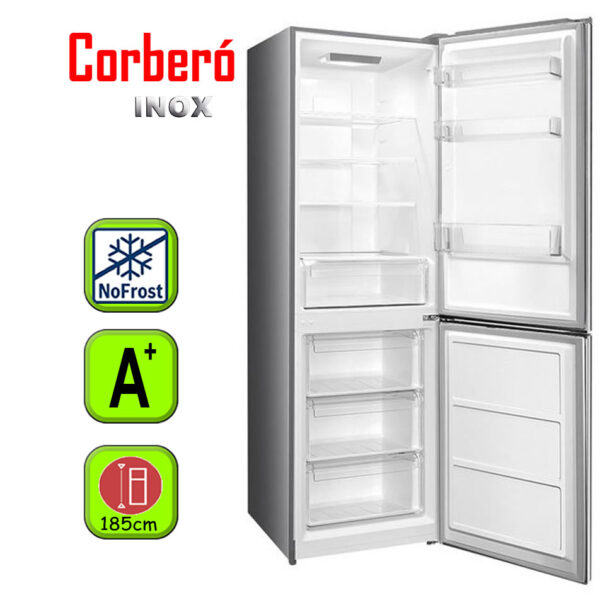 FRIGORIFICO CORBERO 188X60 NF A+ INOX