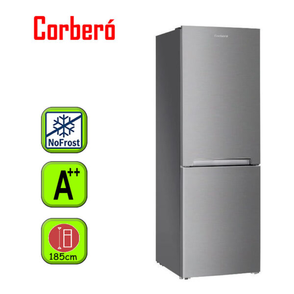 FRIGORIFICO CORBERO 185X60 NF A++ INOX