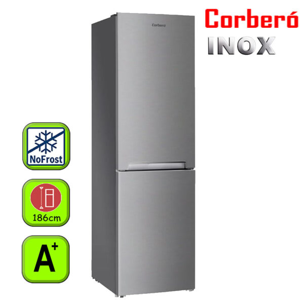 FRIGORIFICO CORBERO 186X60 NF A+ INOX