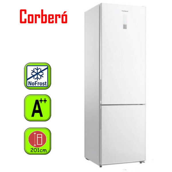 FRIGORIFICO CORBERO 201X60 NF A++ BLANCO