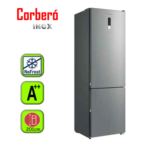 FRIGORIFICO CORBERO 201X60 NF A++ INOX