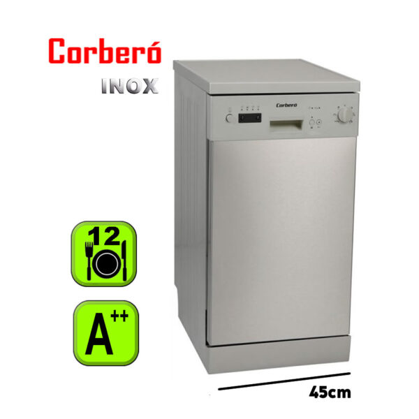 LAVAVAJILLAS CORBERO 45CM INOX A++