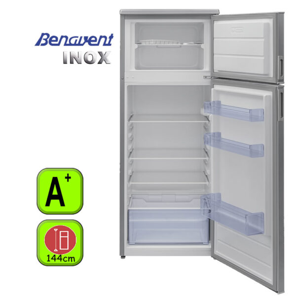 FRIGORIFICO 2.P BENAVENT 144X55 SILVER