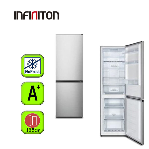 FRIGORIFICO INFINITON 180X60 NF A+ INOX