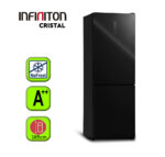 FRIGORIFICO INFINITON CRISTAL 185X60 NEGRO A++