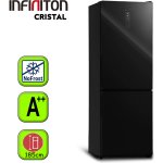 FRIGORIFICO INFINITON CRISTAL 185X60 NEGRO A++