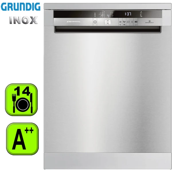 LAVAVAJILLAS GRUNDIG 60CM INOX A++ 3Âº BAND