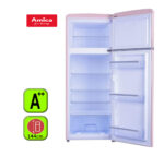 FRIGORIFICO AMICA RETRO ROSA 144X55 A++ - Imagen 2