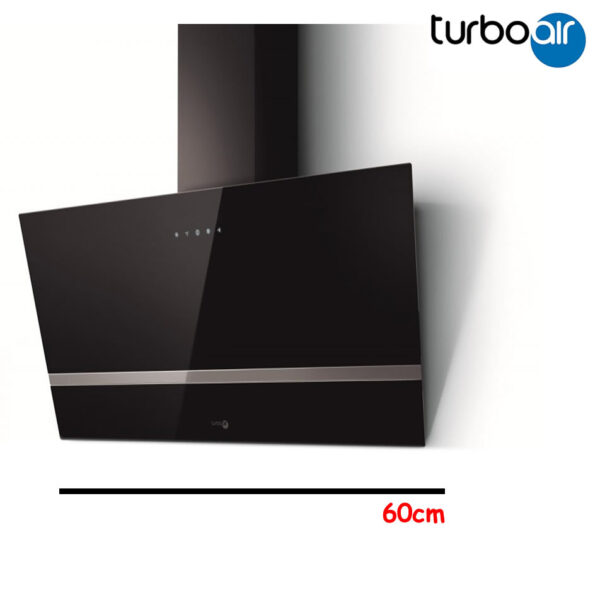 CAMPANA TURBOAIR 60 CM CRISTAL NEGRO