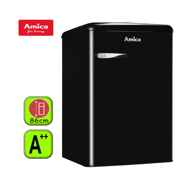 FRIGO BAJO ENCIMERA AMICA NEGRO A++