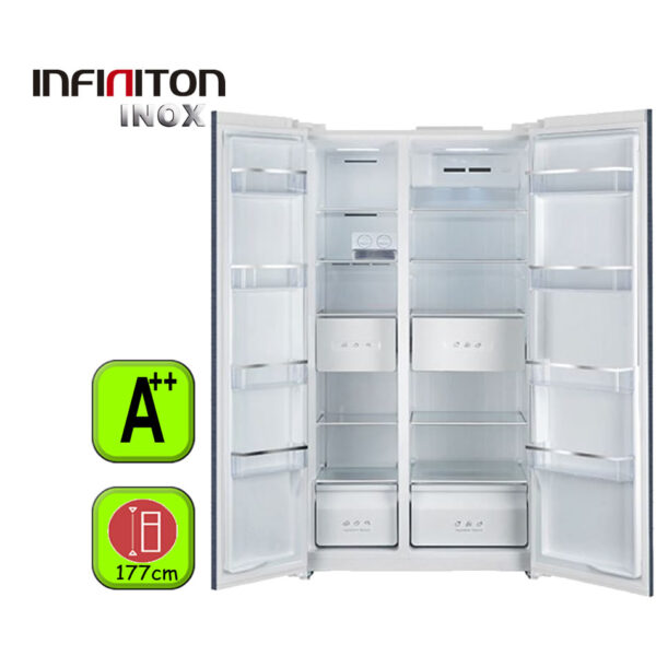 AMERICANO INFINITON 177X92 INOX/BLUE A++