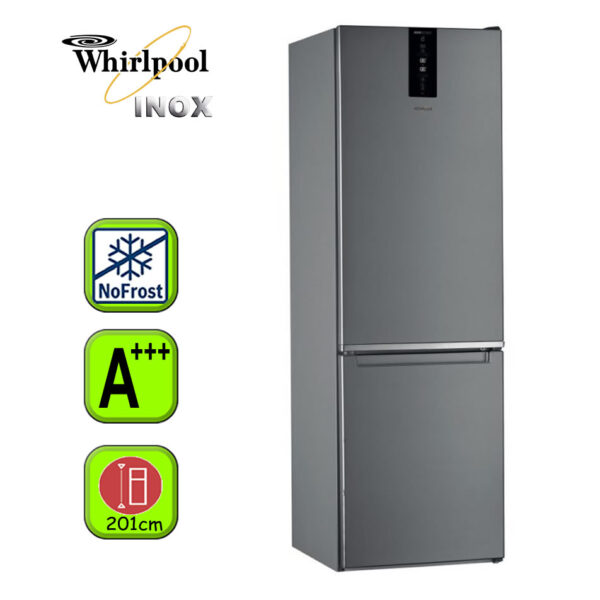 FRIGORIFICO WHIRLPOOL 202X60 NF A+++/D INOX