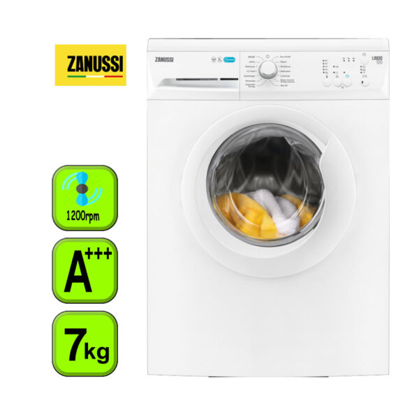 LAVADORA ZANUSSI 7KG 1200RPM  A+++ BLANC