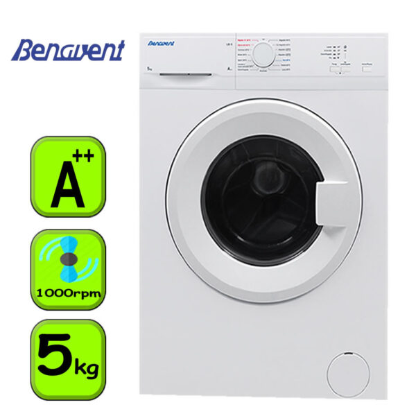 LAVADORA BENAVENT 5KG 1000RPM A++