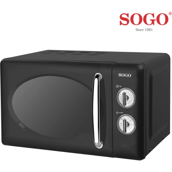 MICROONDAS SOGO RETRO NEGRO