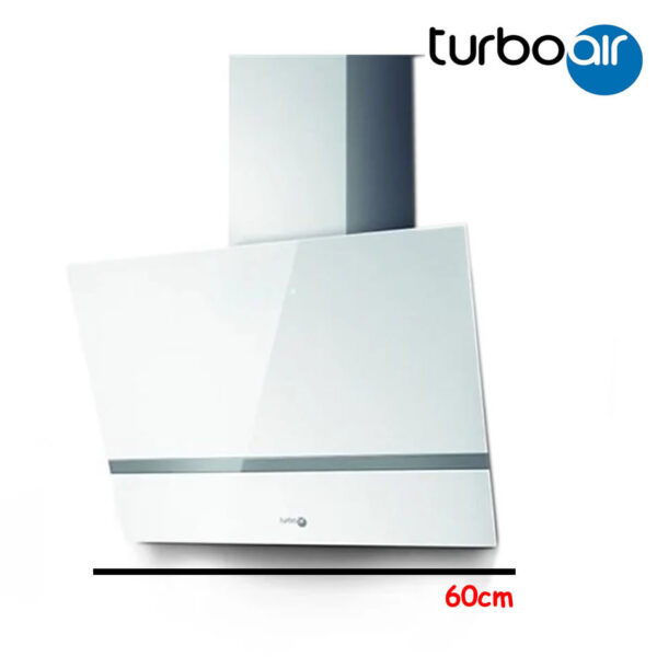 CAMPANA TURBOAIR 60CM CRISTAL BLANCO