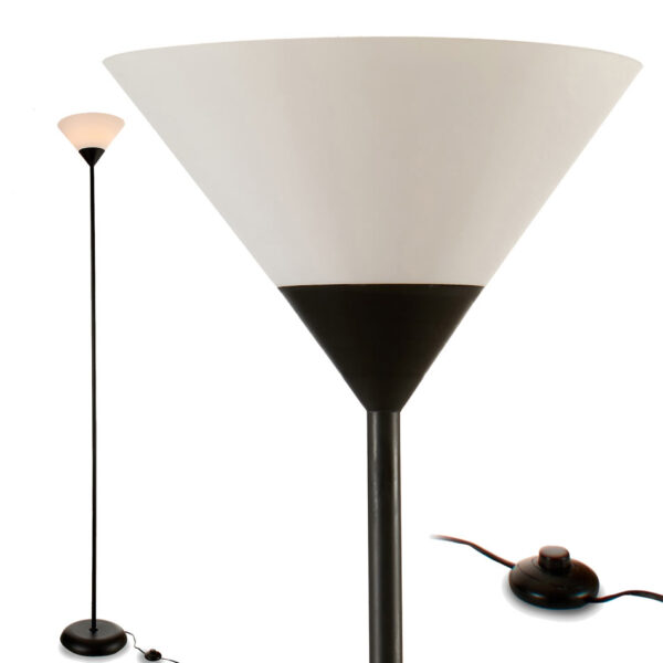 LAMPARA PIE DE METAL NEGRO 175 CM