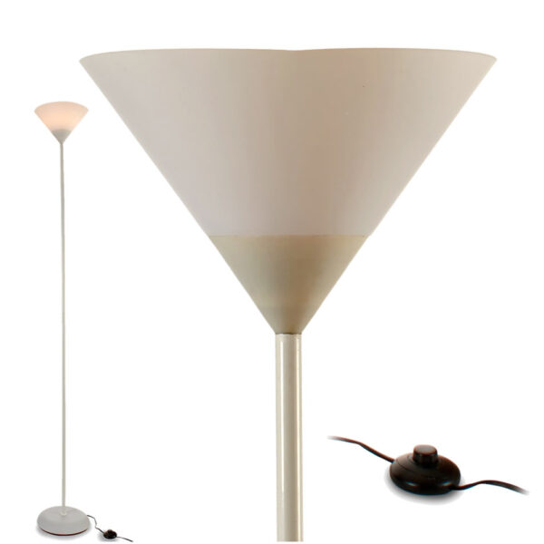 LAMPARA PIE METAL BLANCO 175CM
