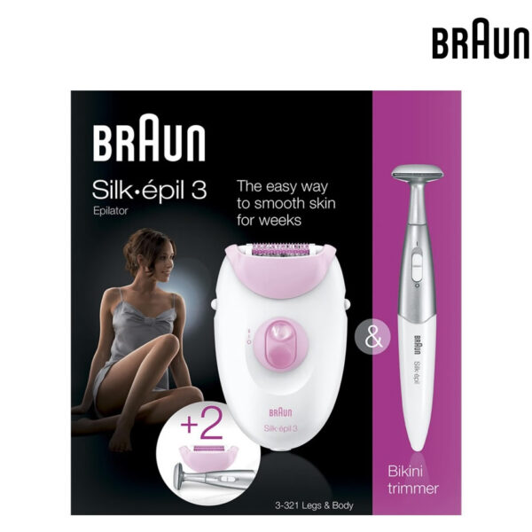 DEPILADORA BRAUN SILK-EPIL3 + FG1100 BIK