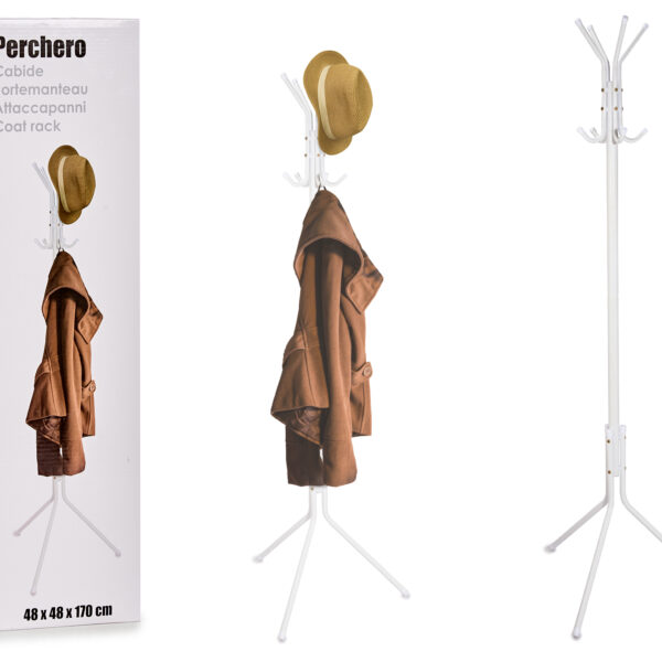 PERCHERO METAL BLANCO