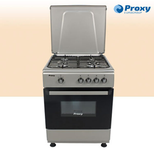 COCINA PROXY 60CM 4 FUEGOS + HORNO INOX