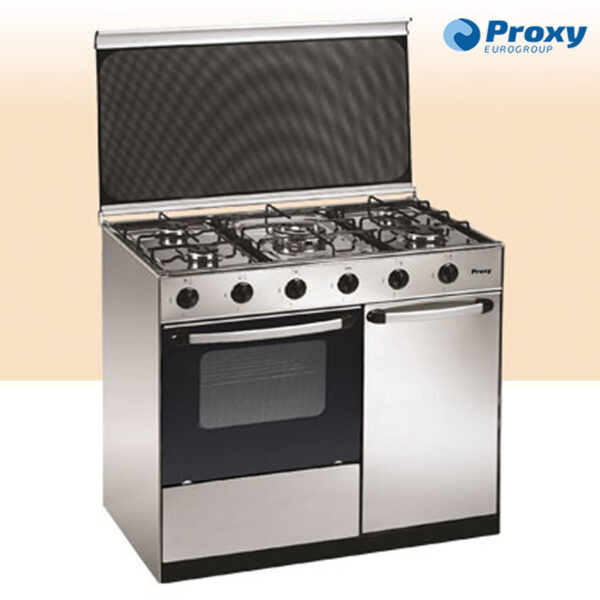COCINA PROXY 5.F HORNO+PORTABOM. INOX