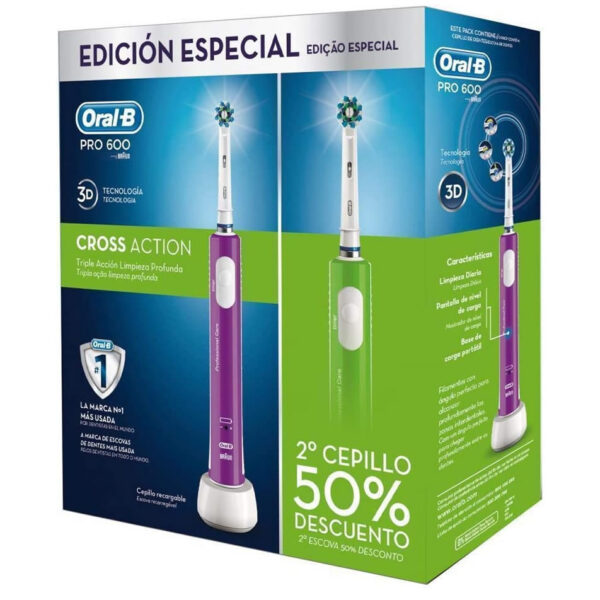 CEPILLO DENTAL BRAUN ORAL-B PRO600 DUO