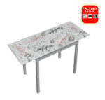 MESA COCINA EXTENSIBLE BLANCA (2BULTOS)