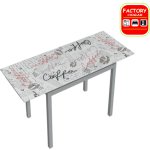 MESA COCINA EXTENSIBLE BLANCA (2BULTOS)