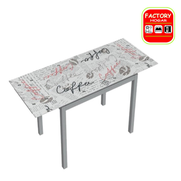 MESA COCINA EXTENSIBLE BLANCA (2BULTOS)