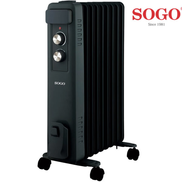 RADIADOR ACEITE SOGO 9 ELEMT 2000W NEGRO
