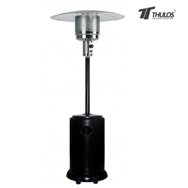 ESTUFA GAS THULOS EXTERIOR NEGRA