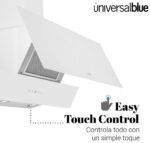 CAMPANA CRISTAL UNIVERSAL B BLANCA 90CM - Imagen 2
