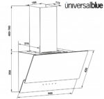CAMPANA CRISTAL UNIVERSAL B BLANCA 90CM - Imagen 4