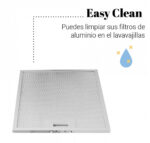 CAMPANA DECORATIVA UNIVERSAL B 90 CM INOX - Imagen 3