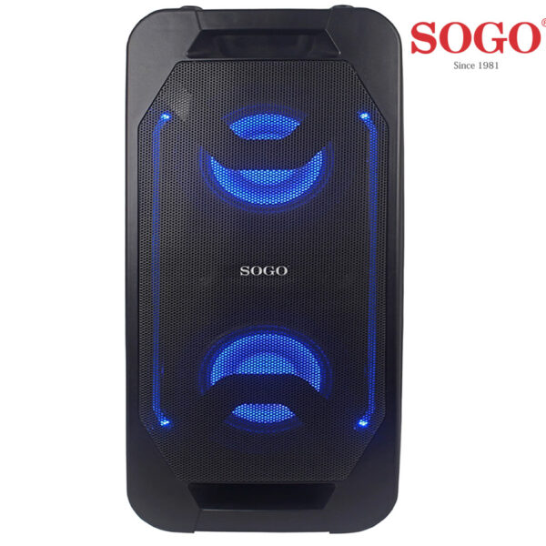 ALTAVOZ PORTATIL SOGO 2X10" 600W USB