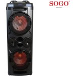 ALTAVOZ PORTATIL SOGO 2X12" 1800W USB - Imagen 3