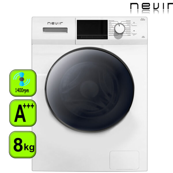 Lavadora Nevir carga frontal 8kg