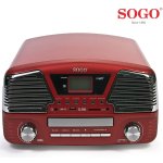 TOCADISCOS SOGO RETRO MULTIMEDIA ROJO - Imagen 3
