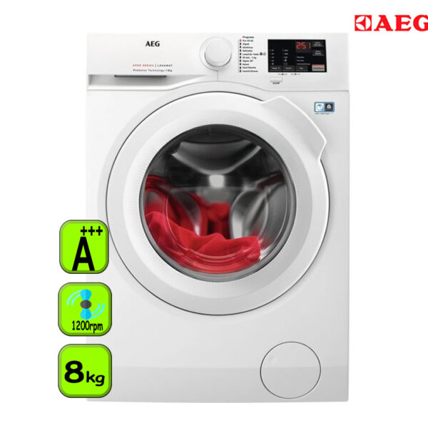 LAVADORA AEG 8 KG 1200 RPM A+++ INVERT