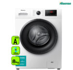 LAVADORA HISENSE 8 KG 1200 RPM A+++ VAPOR