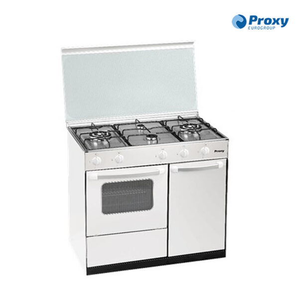 COCINA GAS PROXY 4F+HORNO+PORTA BLANCA