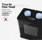 TERMOVENTILADOR UNIVERSAL B CERAMICO NEGRO - Imagen 3